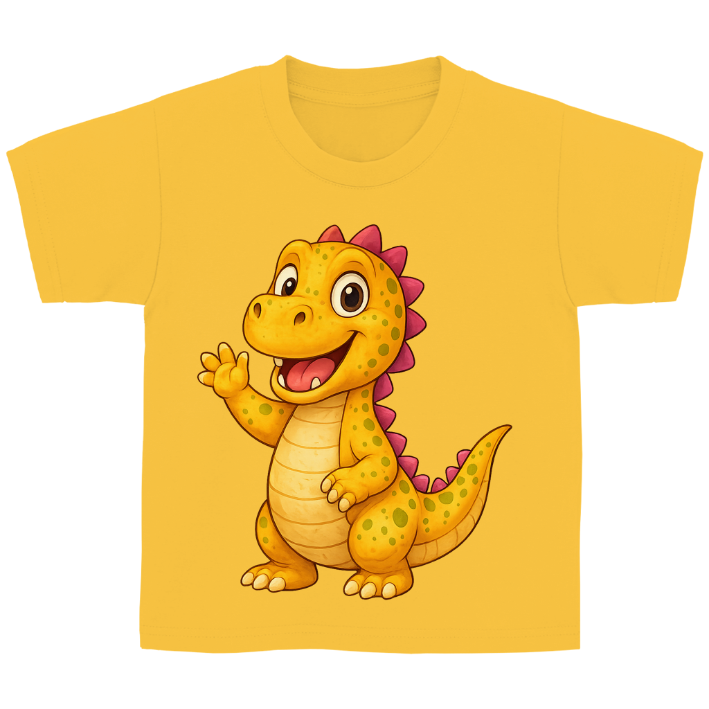 Kinder Basic T-Shirt Kinder Dino orange