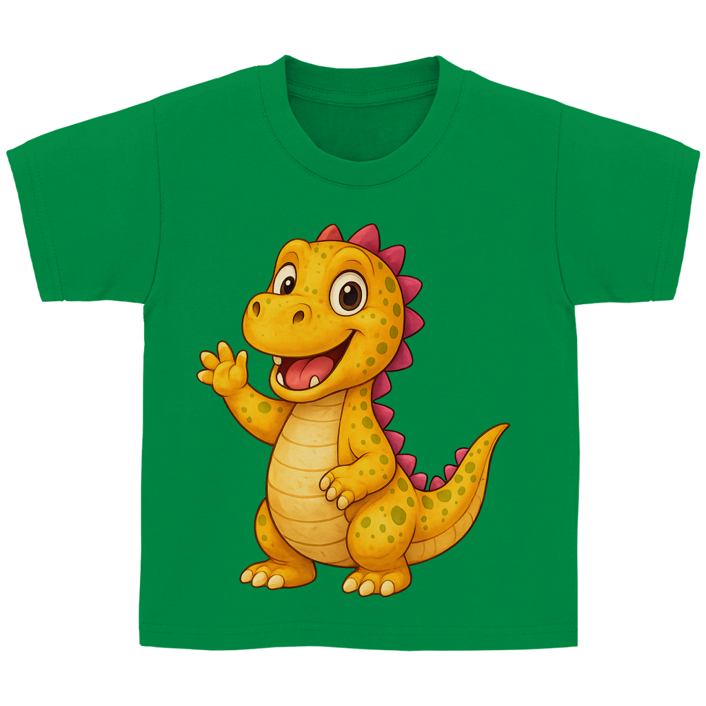 Kinder Basic T-Shirt Kinder Dino orange