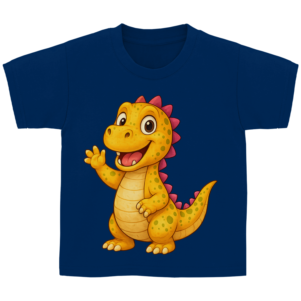 Kinder Basic T-Shirt Kinder Dino orange