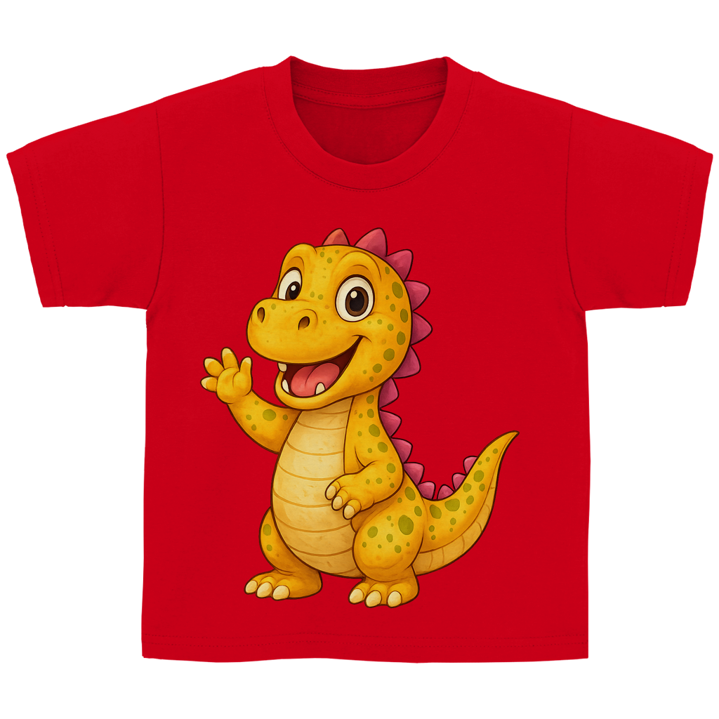 Kinder Basic T-Shirt Kinder Dino orange