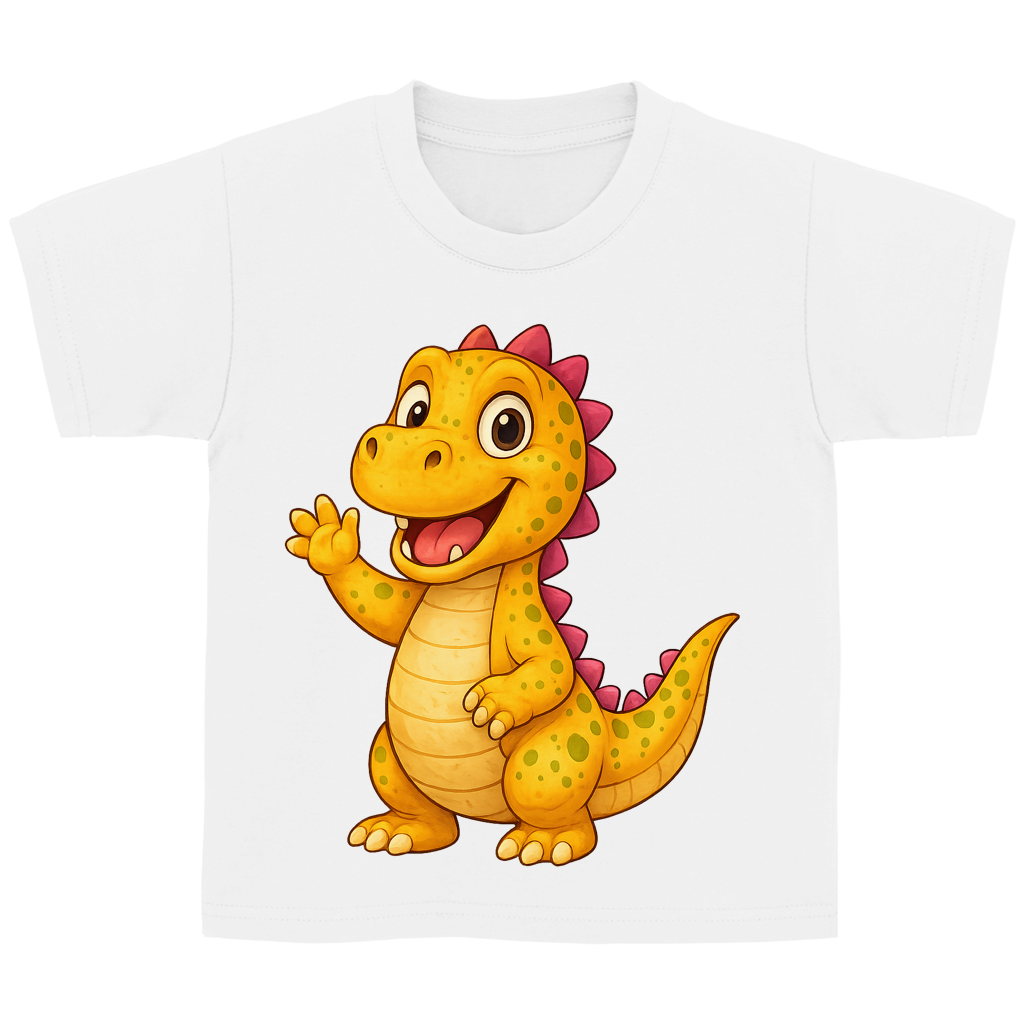 Kinder Basic T-Shirt Kinder Dino orange