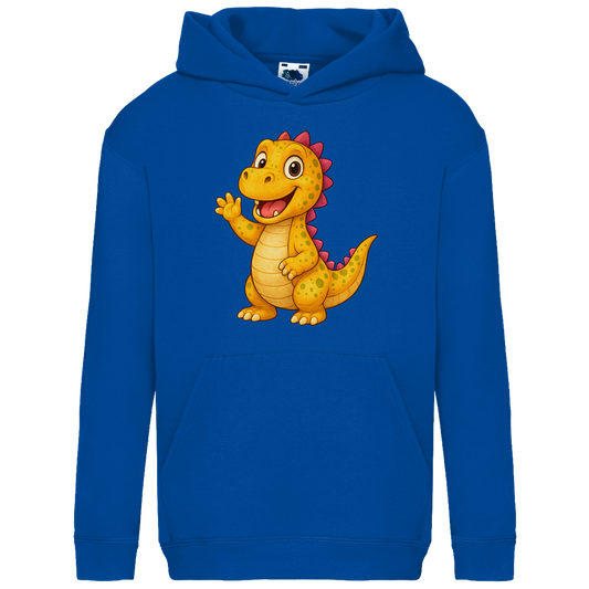Kids Basic Hoodie Kinder Dino orange