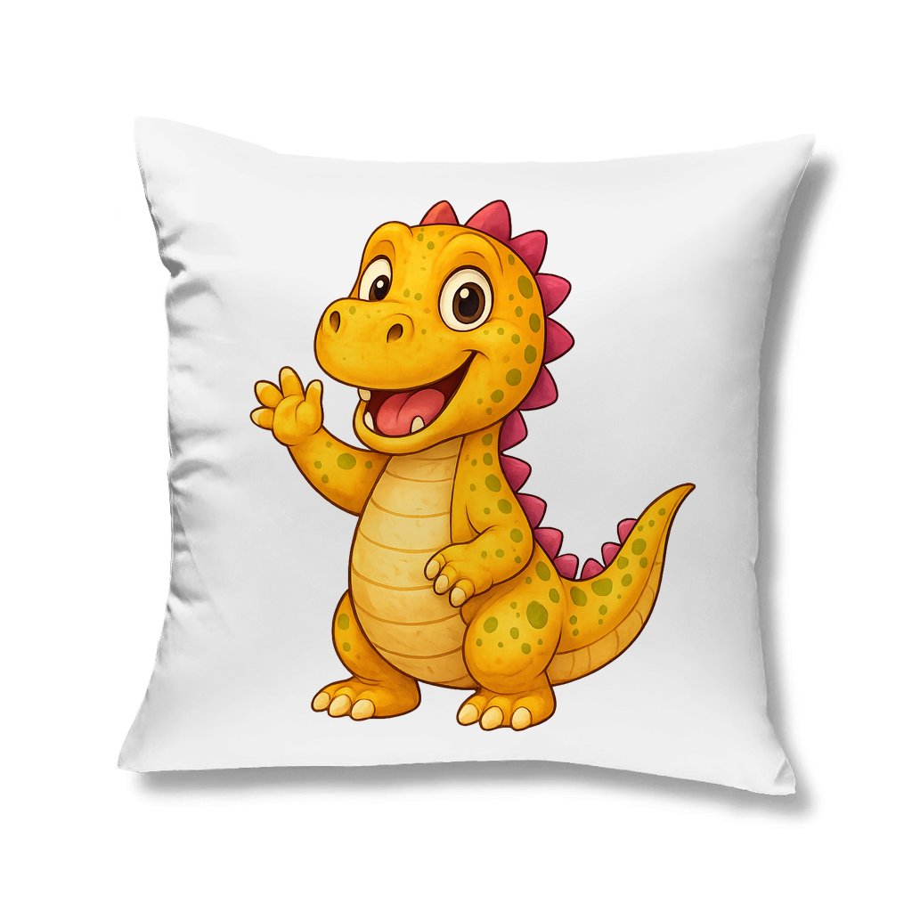 Kopfkissen Kinder Dino orange