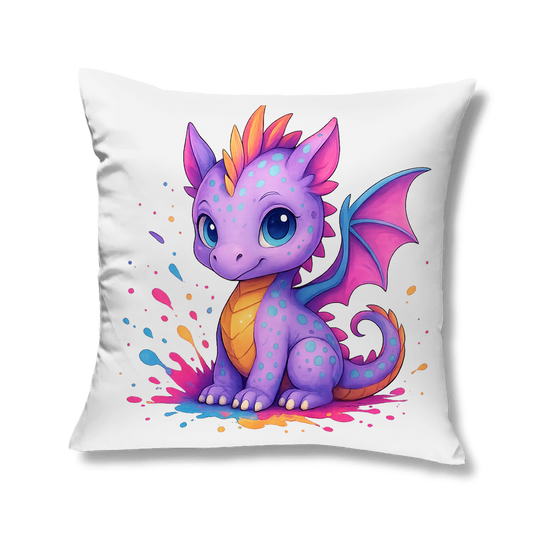 Kopfkissen Kinder Drache lila
