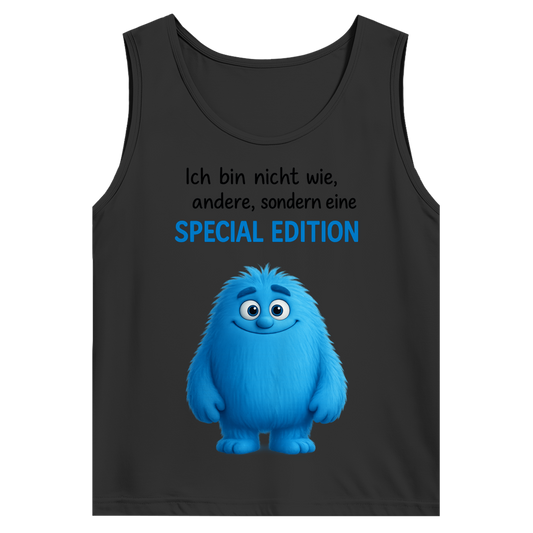 Herren Basic Tank Top Boy Monster blau Spezial Edition