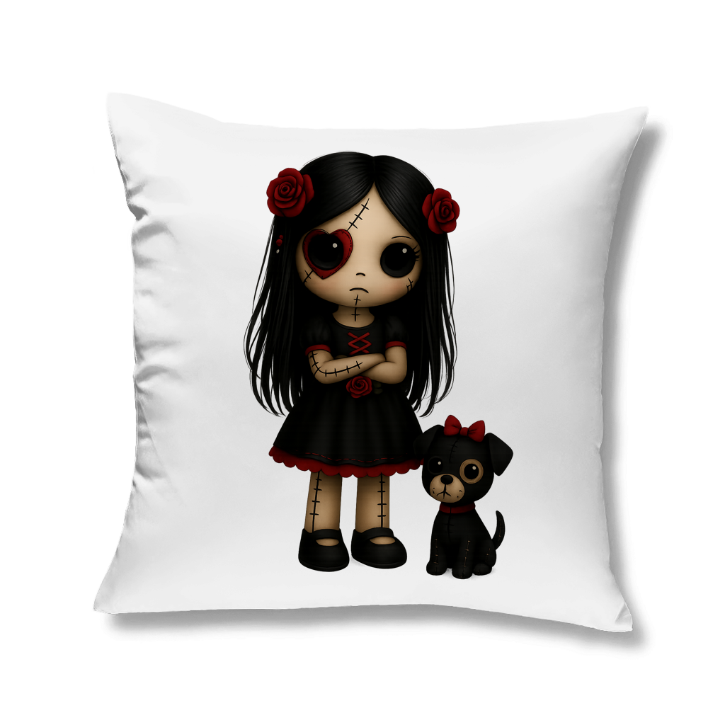 Kopfkissen Girl Puppe mit Hund