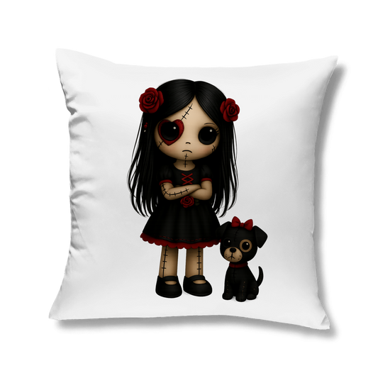 Kopfkissen Girl Puppe mit Hund