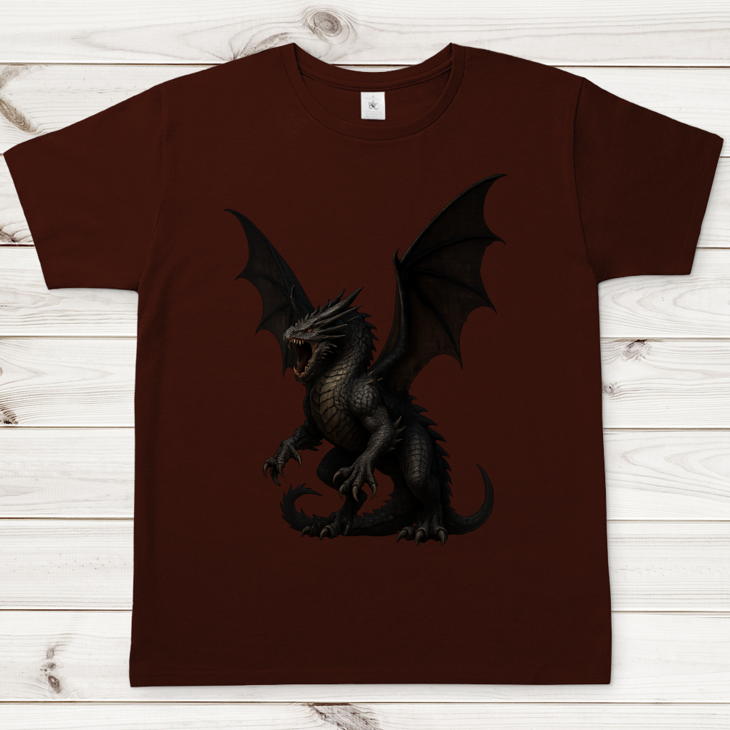 Herren T-Shirt Drache sehr wütend