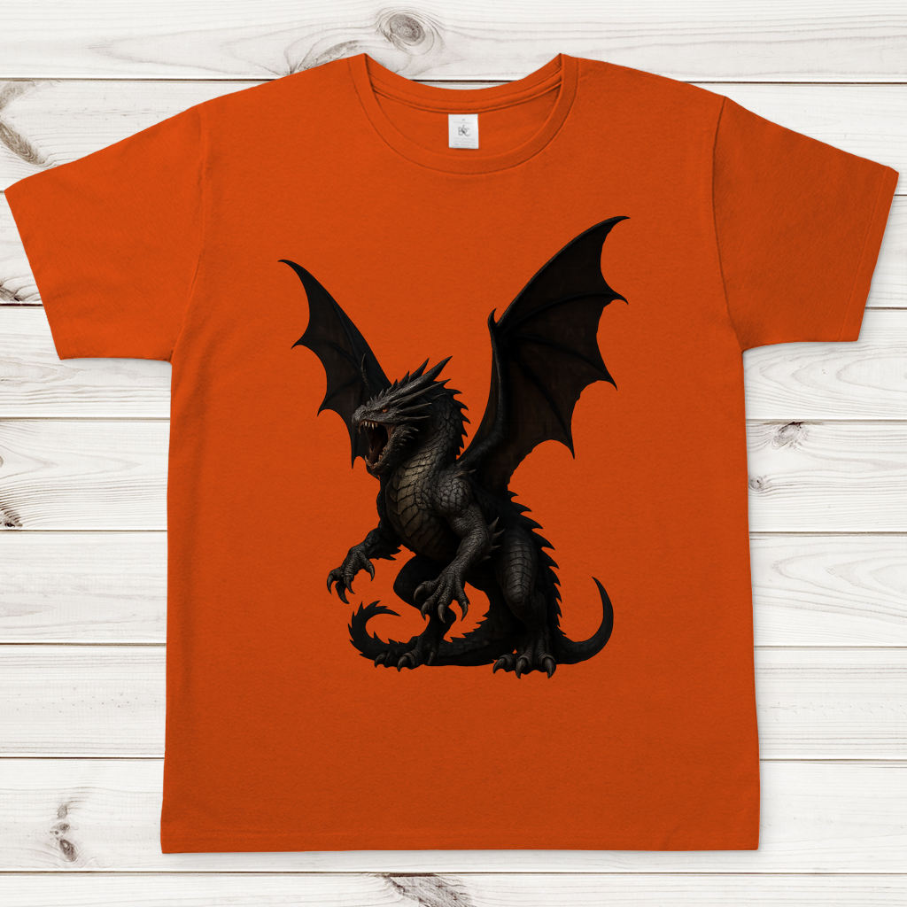 Herren T-Shirt Drache sehr wütend