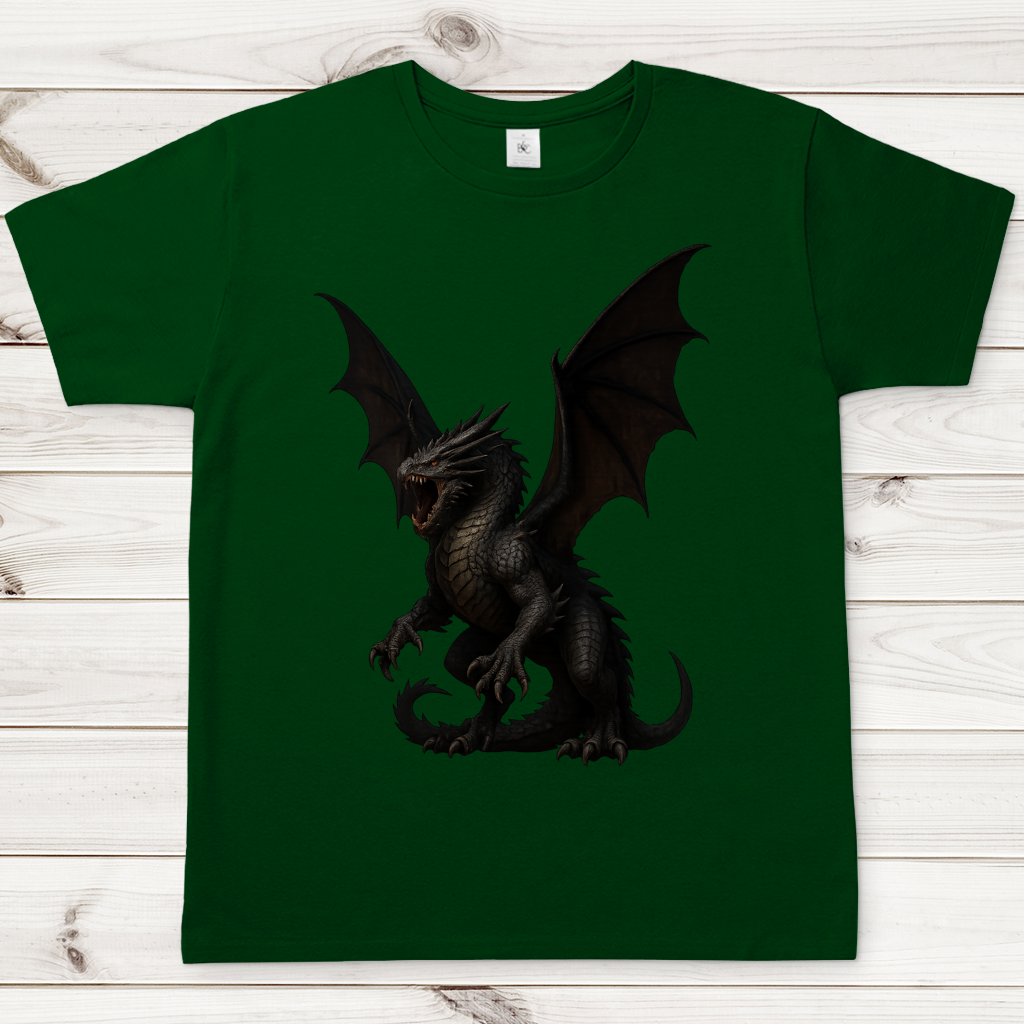 Herren T-Shirt Drache sehr wütend