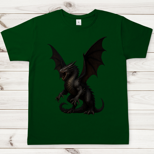 Herren T-Shirt Drache sehr wütend