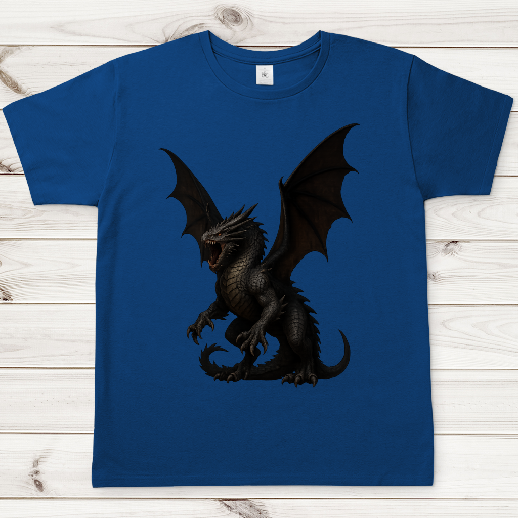 Herren T-Shirt Drache sehr wütend
