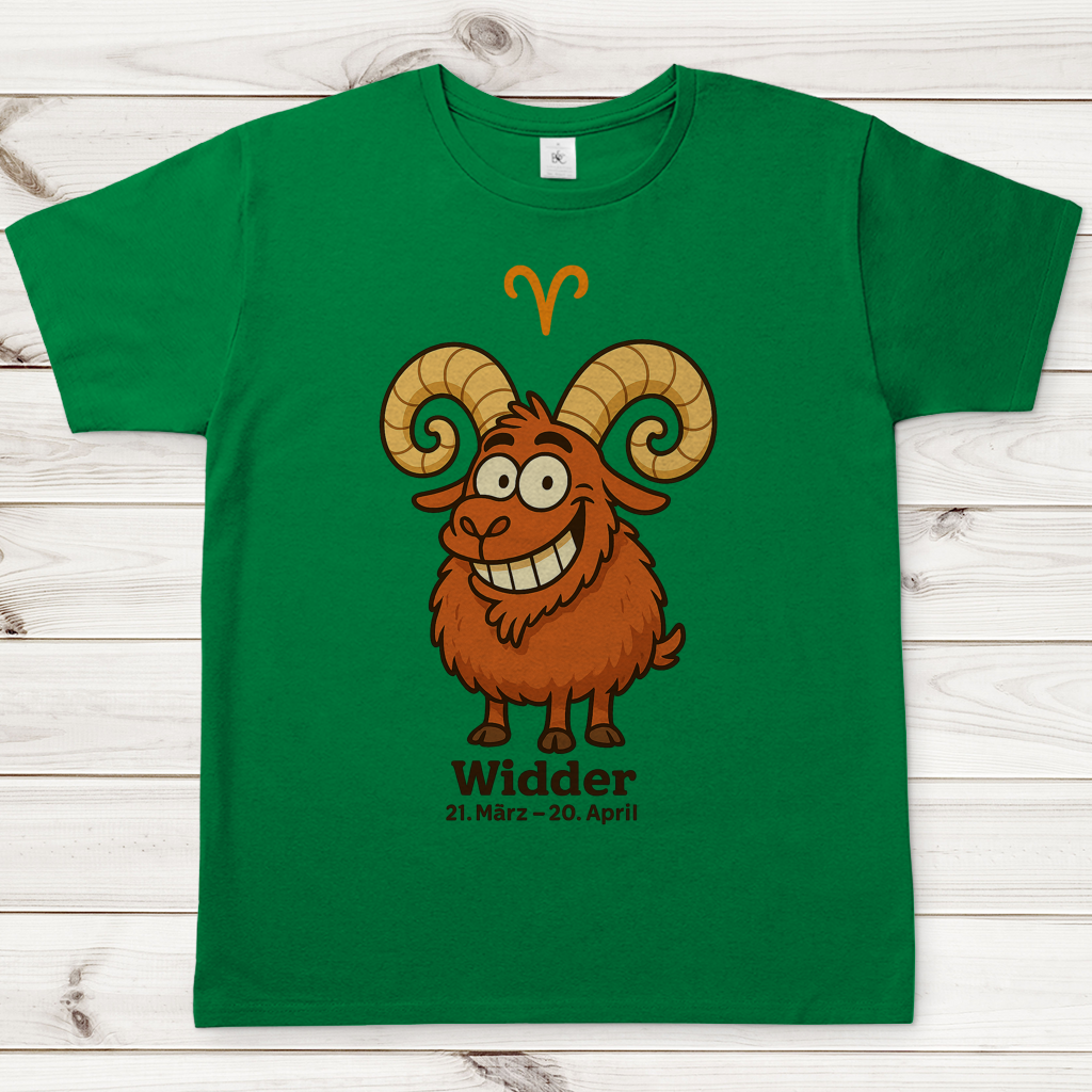 Herren T-Shirt Widder Comic