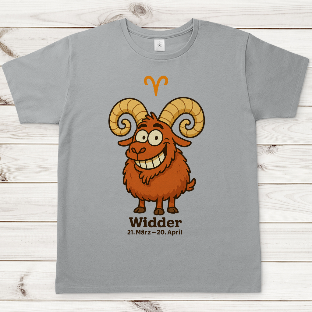 Herren T-Shirt Widder Comic