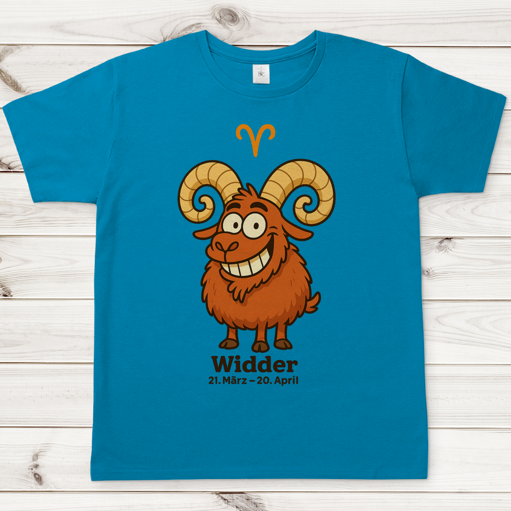 Herren T-Shirt Widder Comic