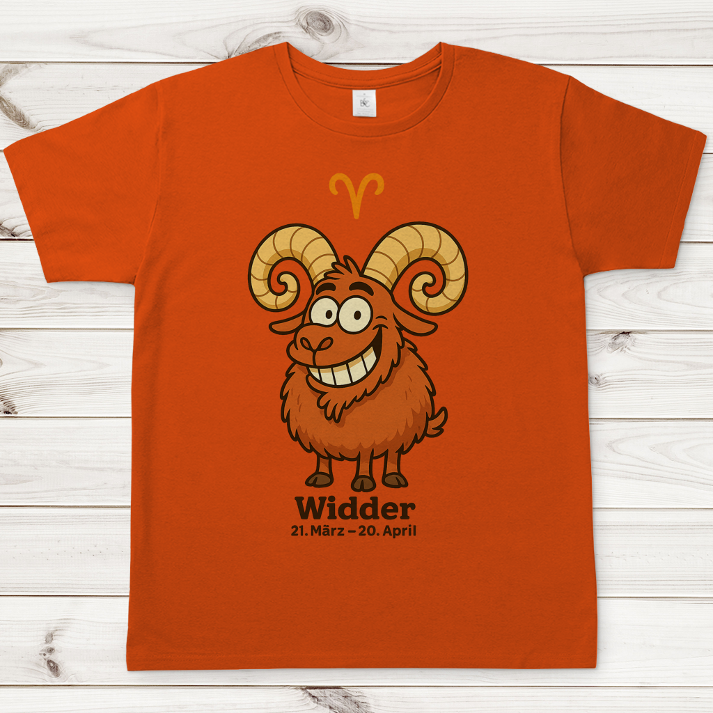 Herren T-Shirt Widder Comic