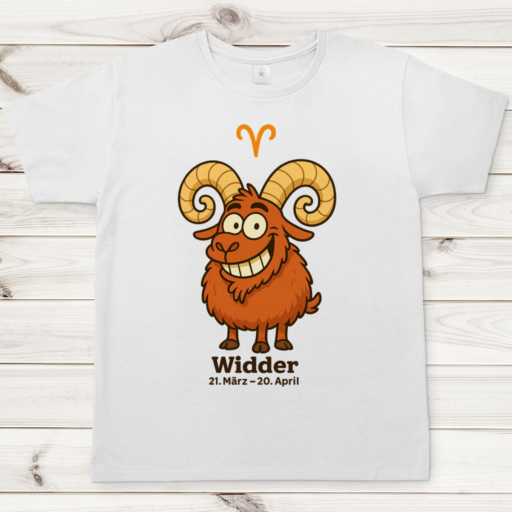 Herren T-Shirt Widder Comic