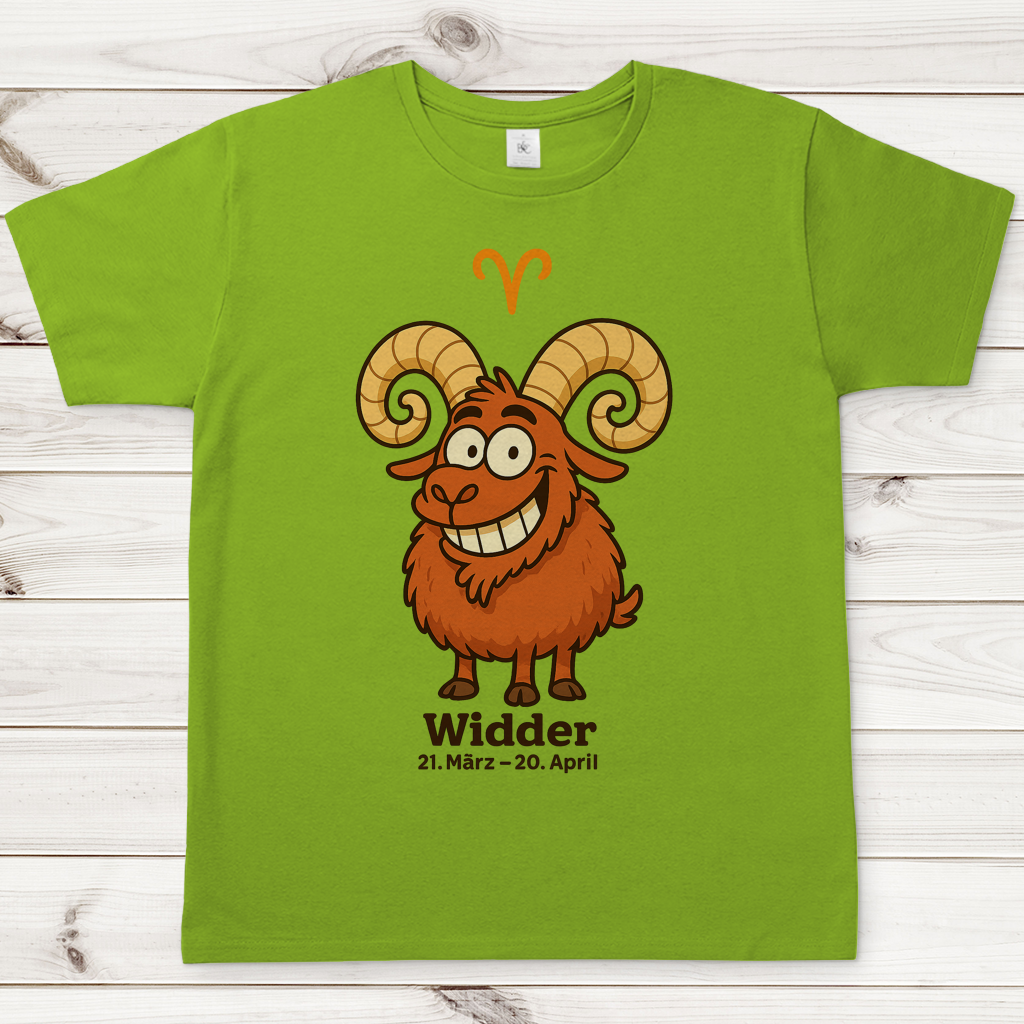 Herren T-Shirt Widder Comic