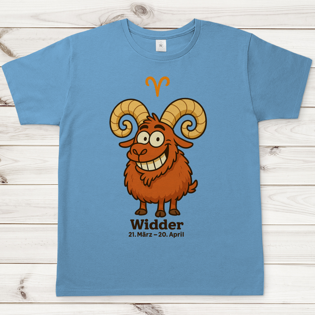 Herren T-Shirt Widder Comic