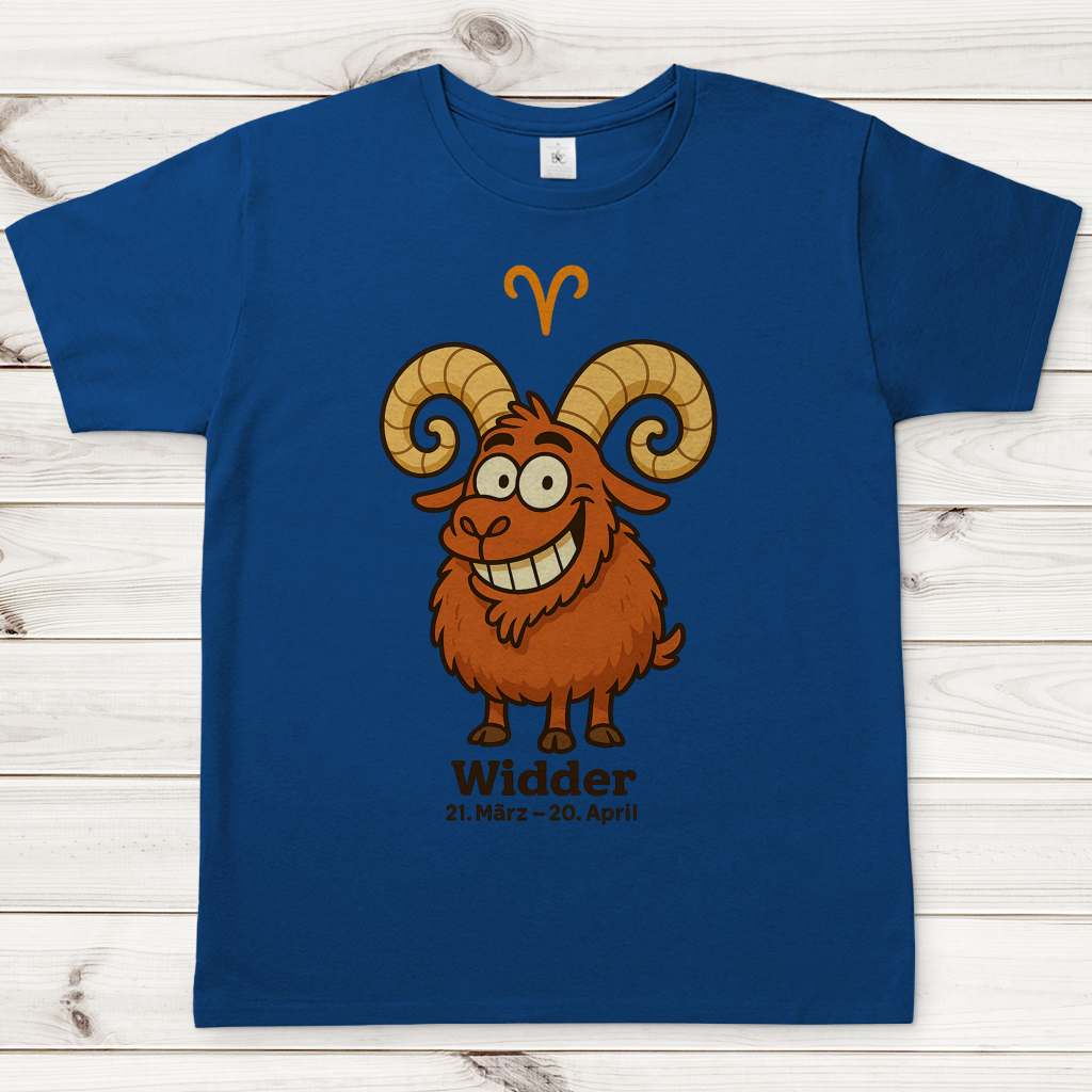 Herren T-Shirt Widder Comic