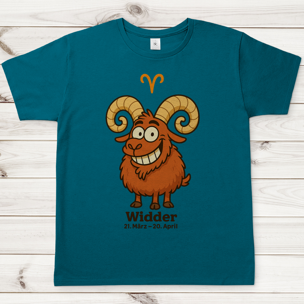 Herren T-Shirt Widder Comic