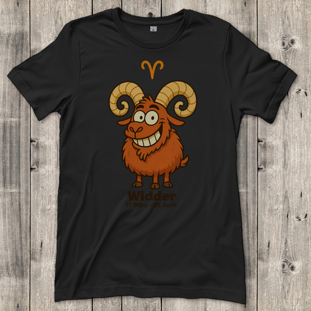Damen T-Shirt Widder Comic