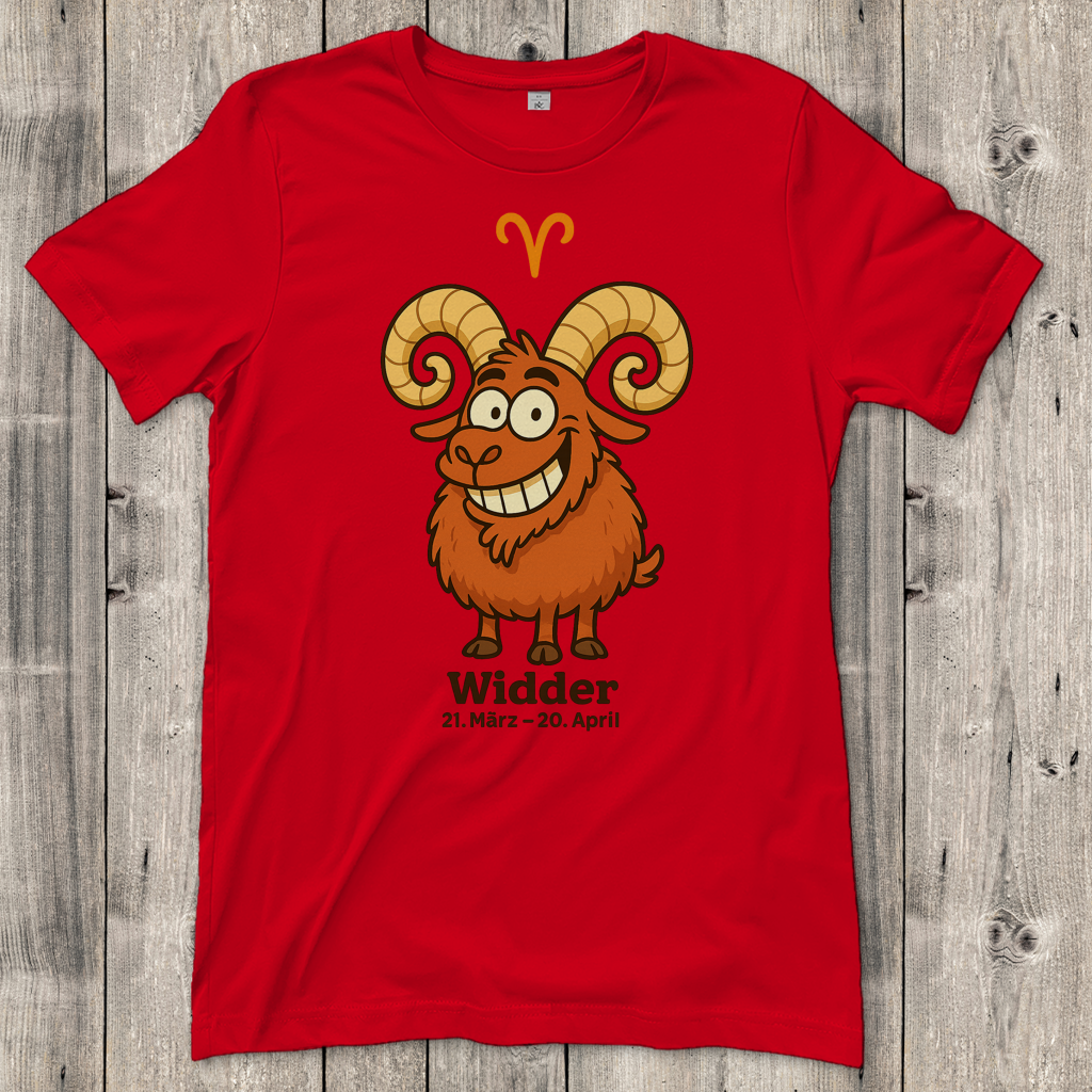 Damen T-Shirt Widder Comic