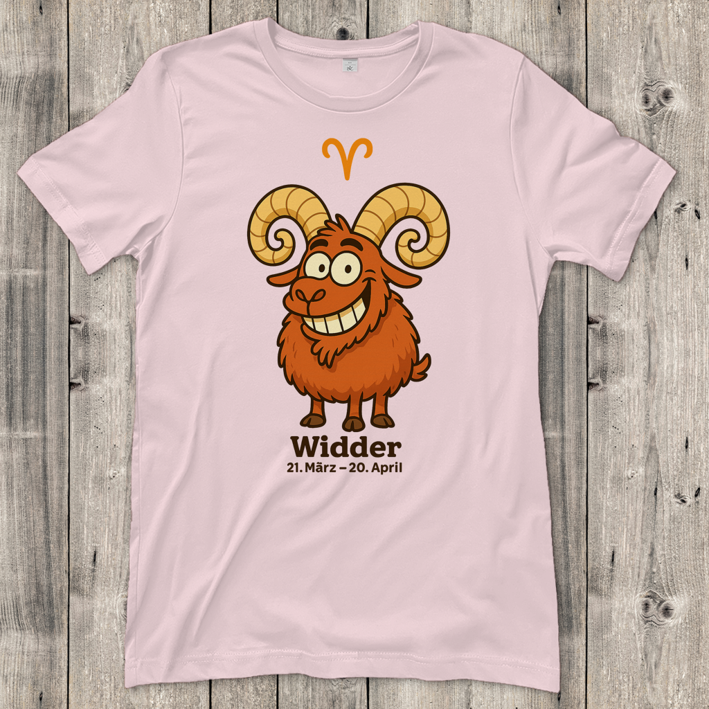 Damen T-Shirt Widder Comic