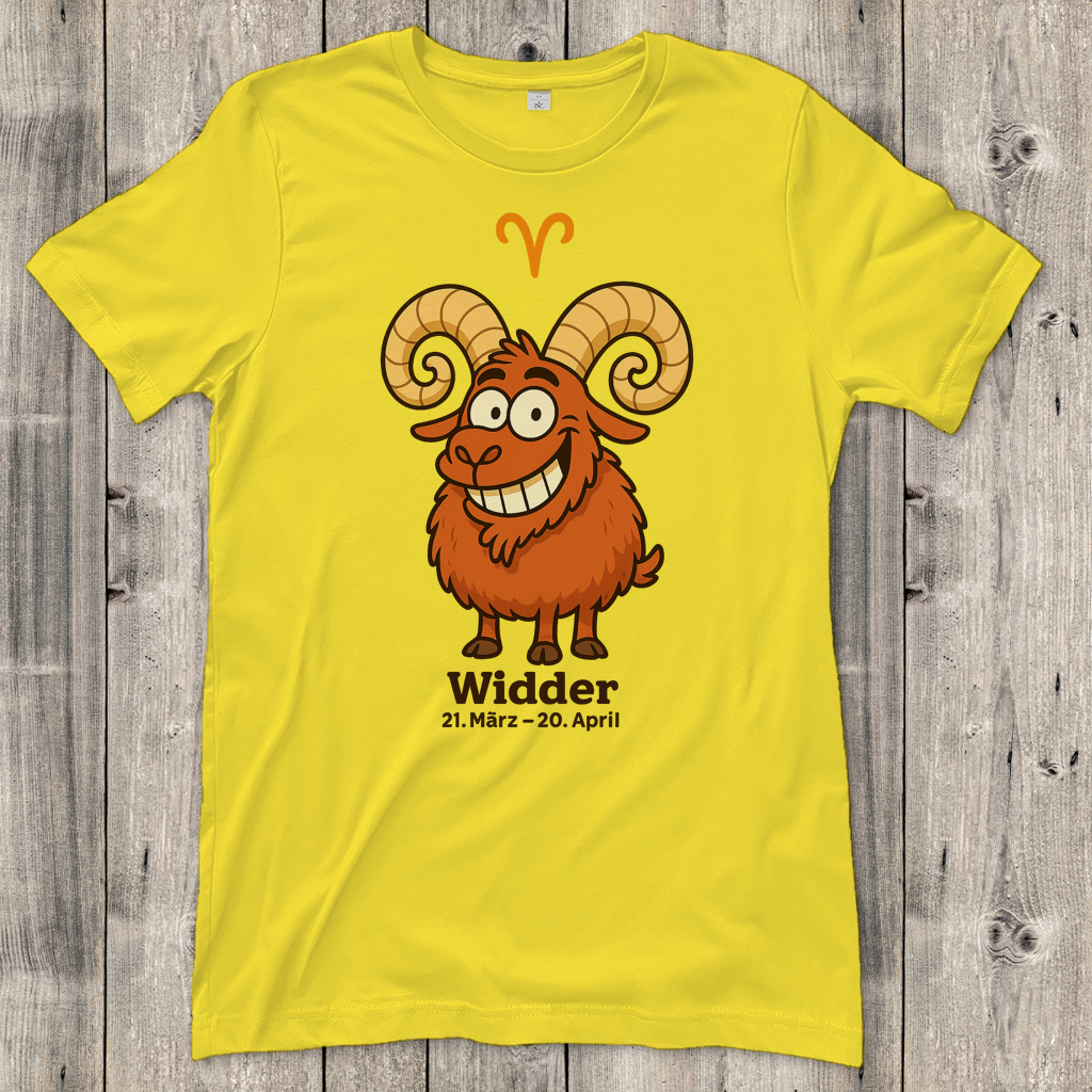 Damen T-Shirt Widder Comic
