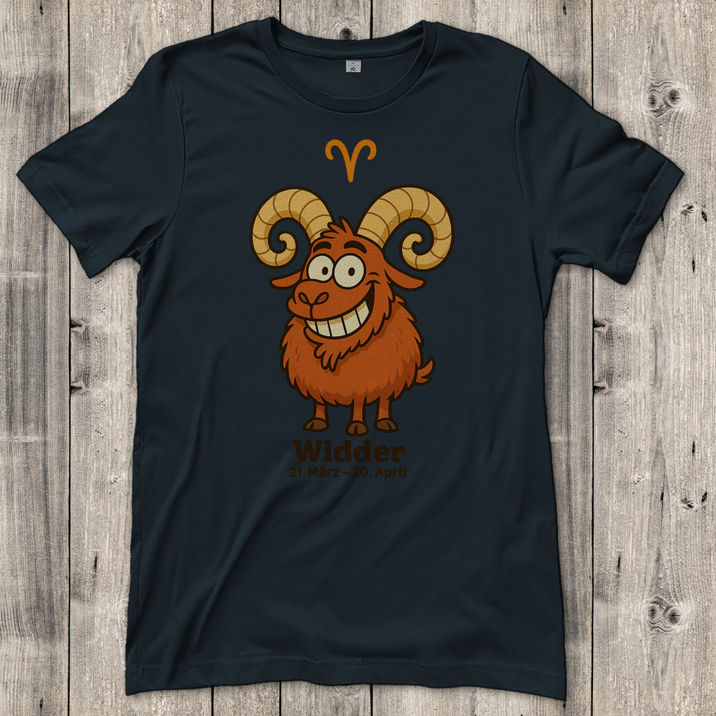 Damen T-Shirt Widder Comic