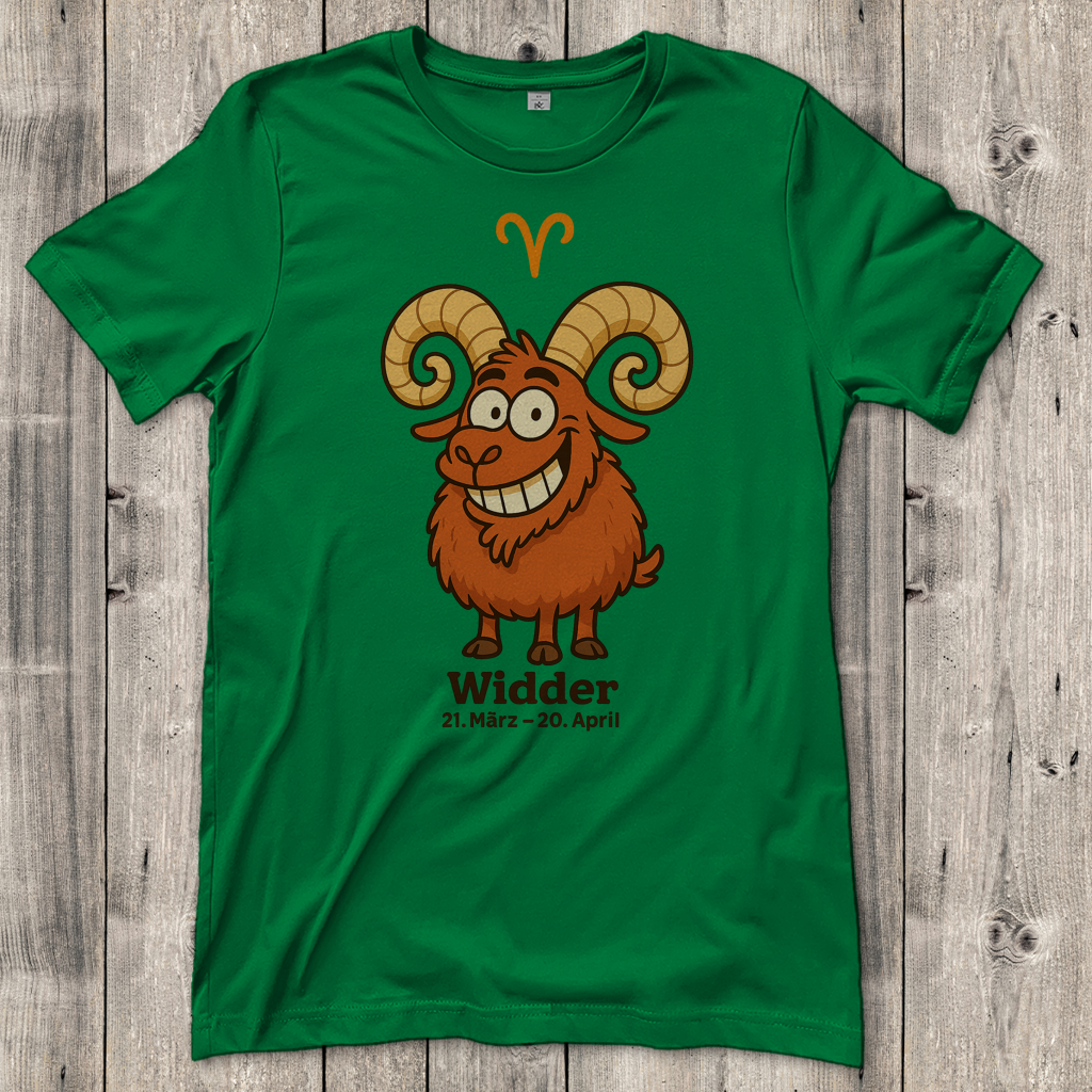 Damen T-Shirt Widder Comic