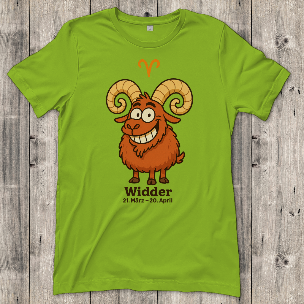 Damen T-Shirt Widder Comic