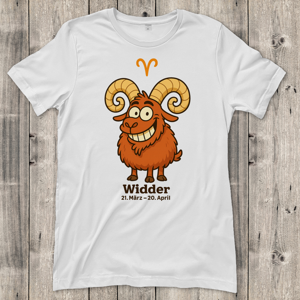 Damen T-Shirt Widder Comic
