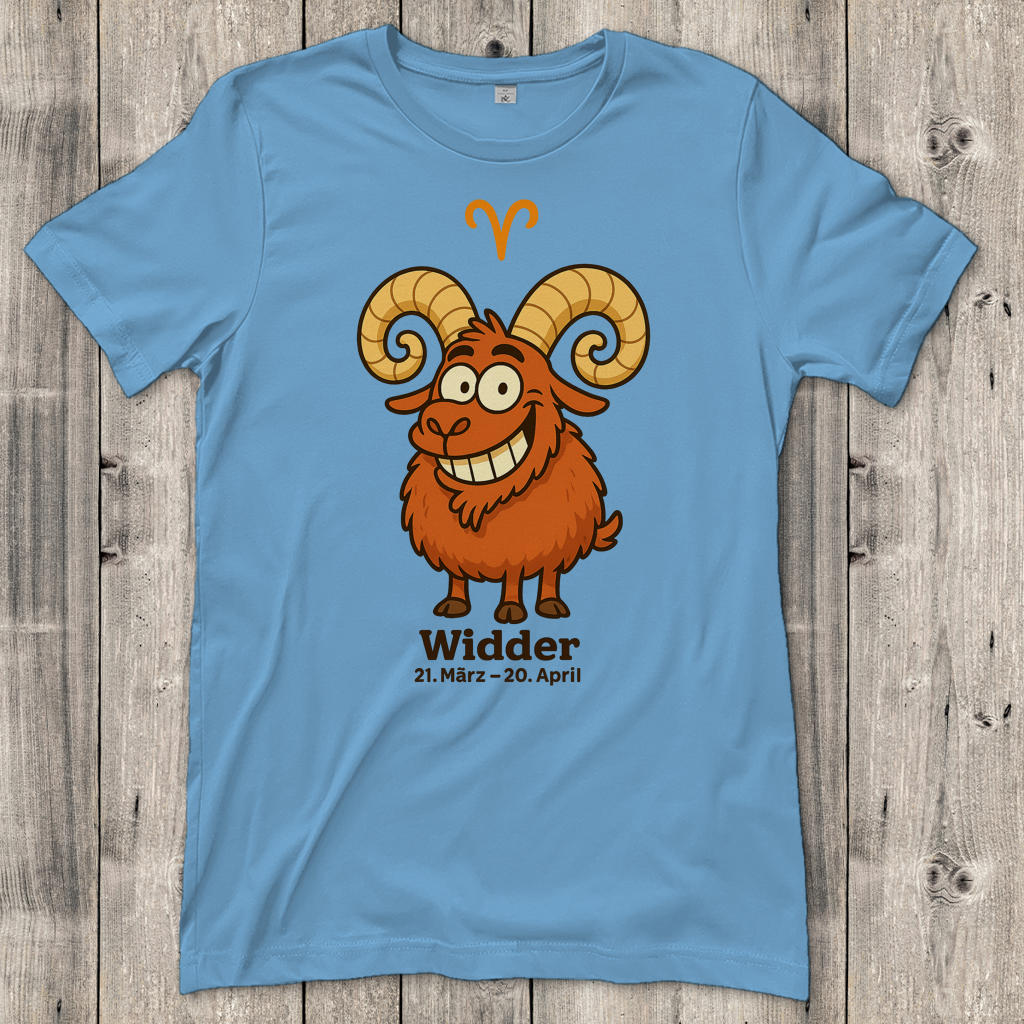 Damen T-Shirt Widder Comic