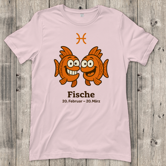 Damen T-Shirt Fische Comic