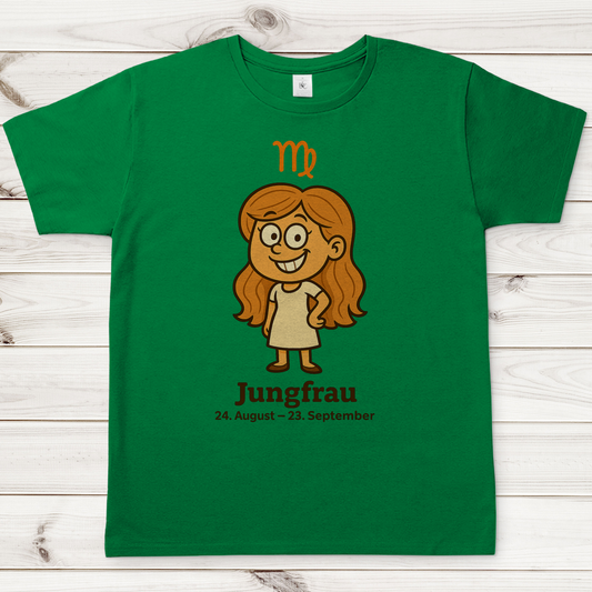 Herren T-Shirt Jungfrau Comic
