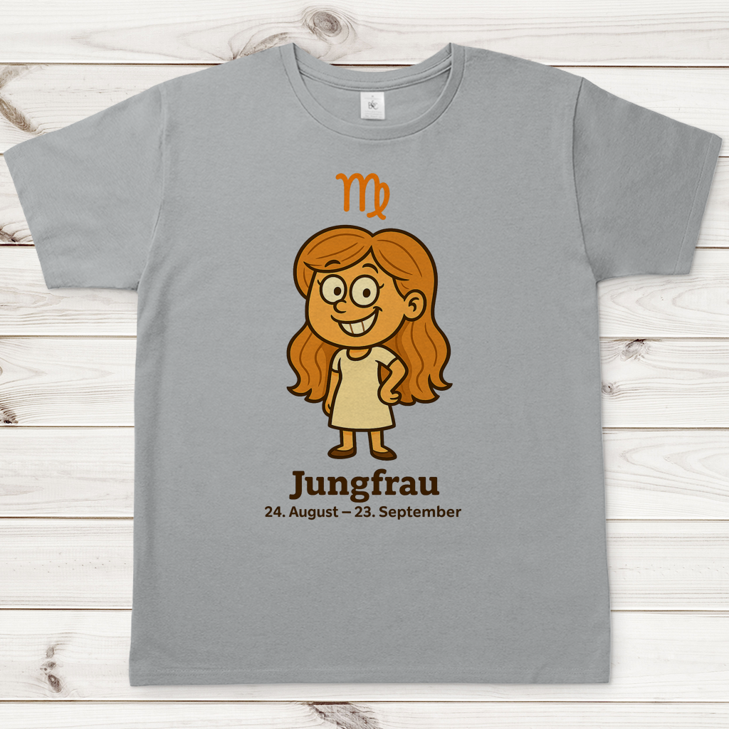 Herren T-Shirt Jungfrau Comic