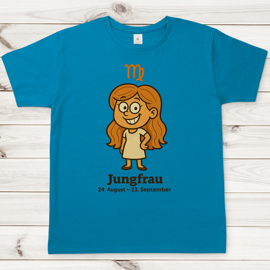 Herren T-Shirt Jungfrau Comic
