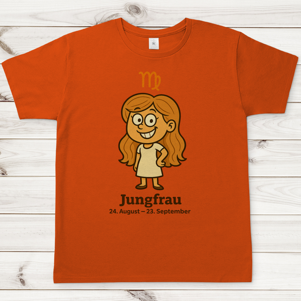 Herren T-Shirt Jungfrau Comic