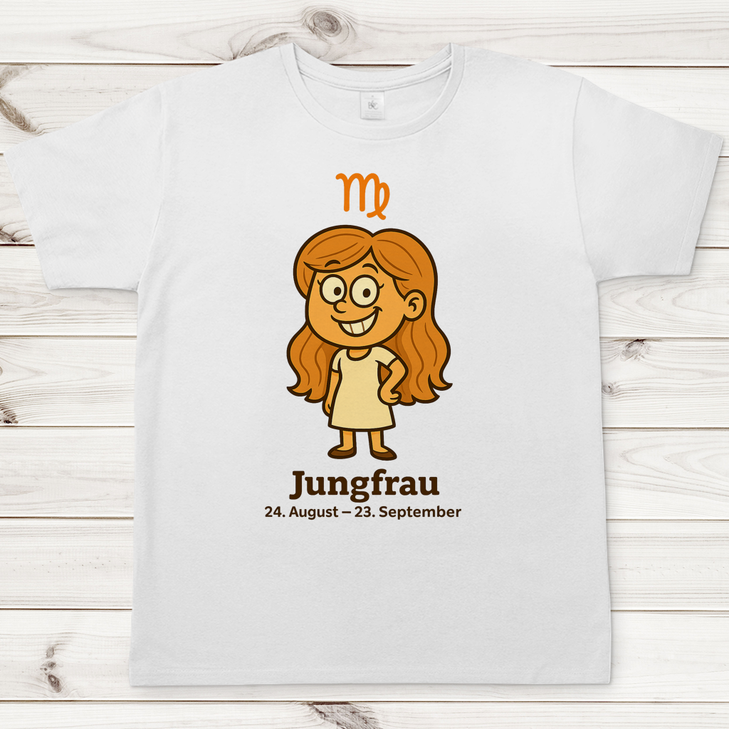 Herren T-Shirt Jungfrau Comic
