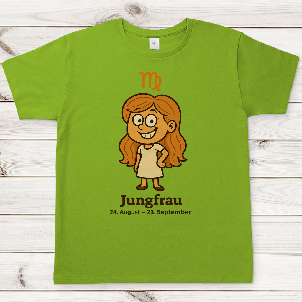 Herren T-Shirt Jungfrau Comic