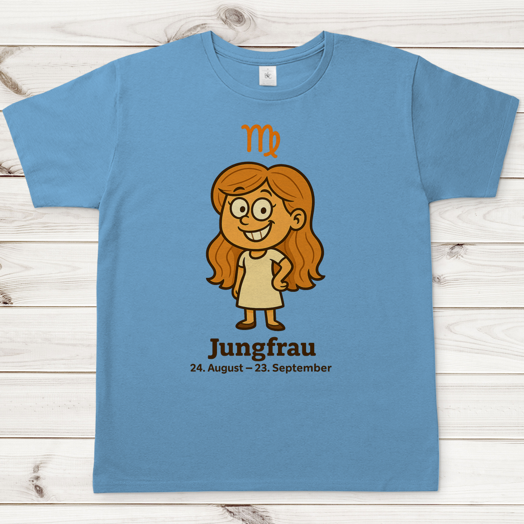 Herren T-Shirt Jungfrau Comic