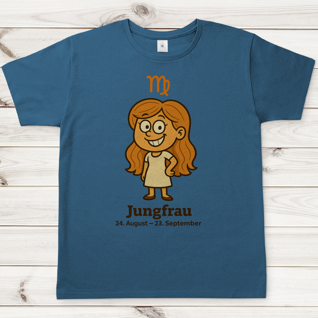 Herren T-Shirt Jungfrau Comic
