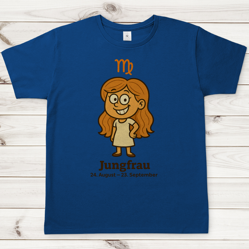 Herren T-Shirt Jungfrau Comic