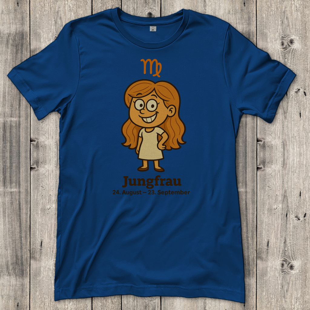 Damen T-Shirt Jungfrau Comic