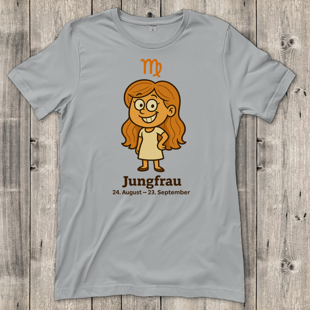Damen T-Shirt Jungfrau Comic