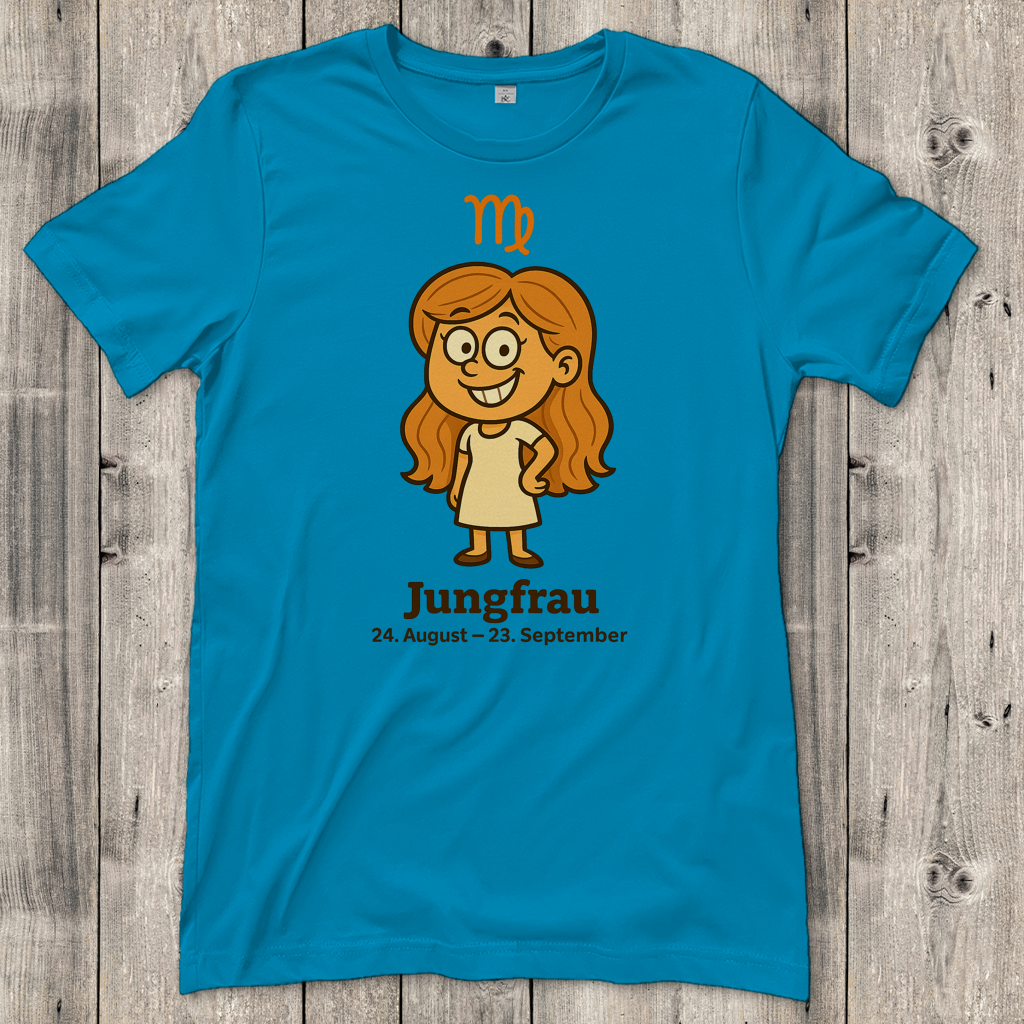 Damen T-Shirt Jungfrau Comic