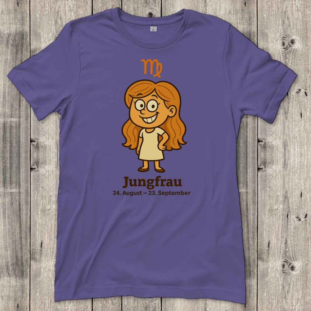 Damen T-Shirt Jungfrau Comic