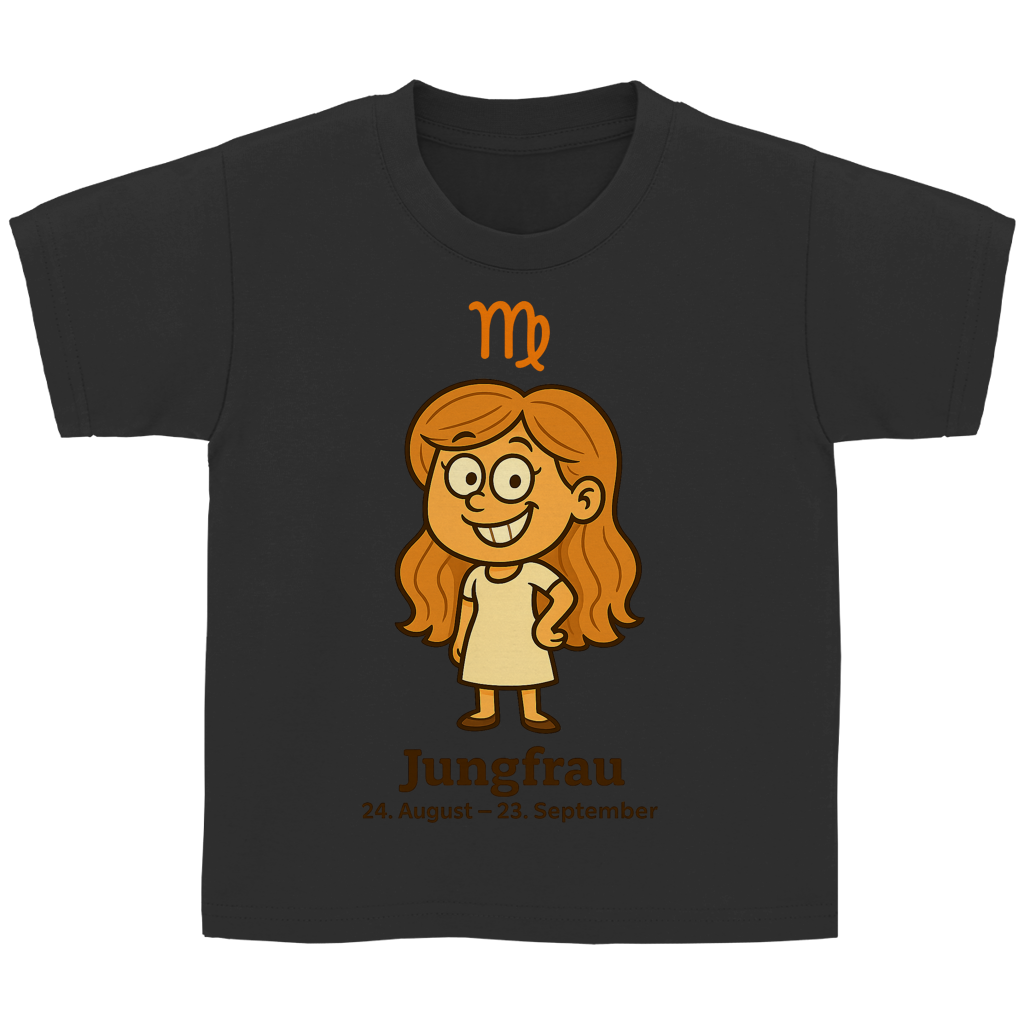 Kinder Basic T-Shirt Jungfrau Comic