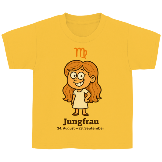 Kinder Basic T-Shirt Jungfrau Comic